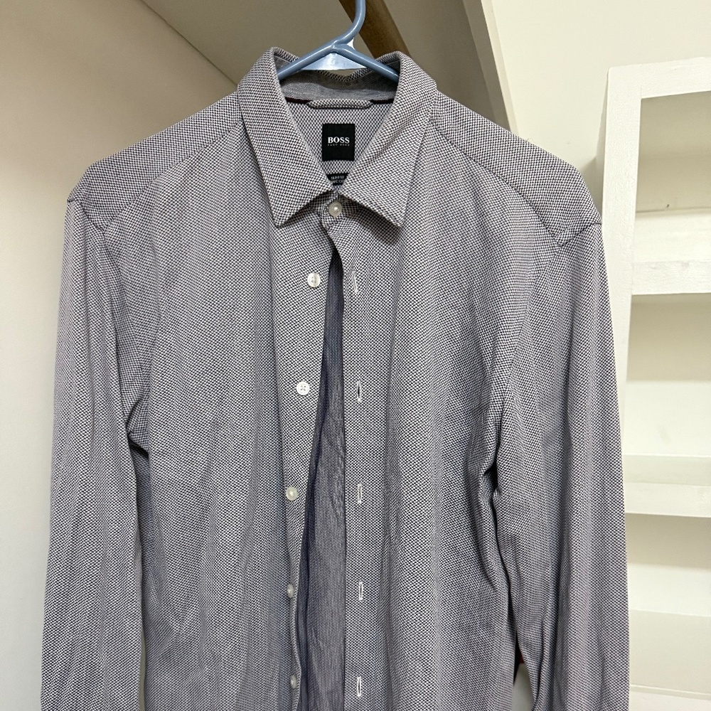 Hugo Boss Button Up Long Sleeve Shirt